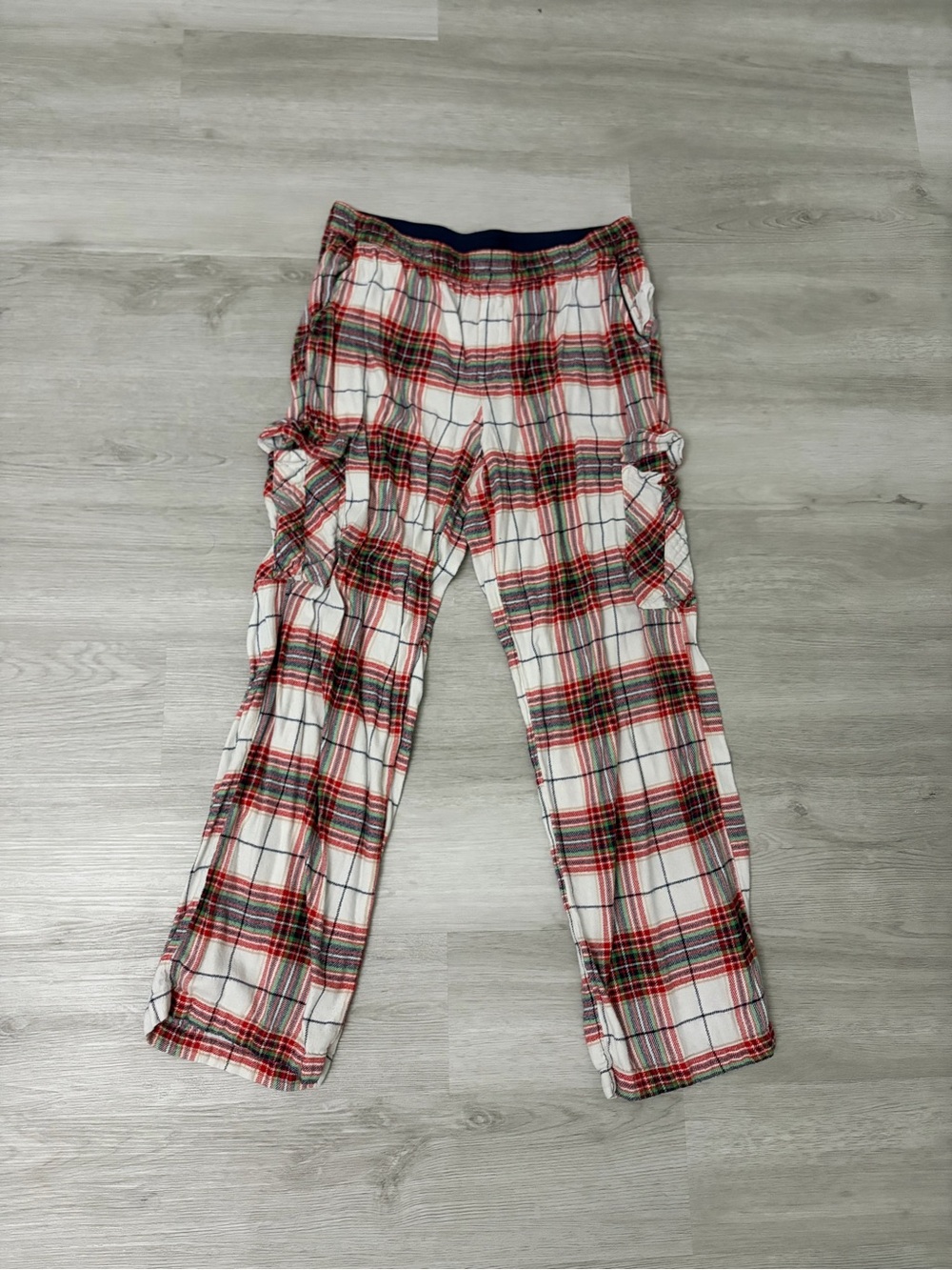 aerie Red and White Plaid Lounge Pants